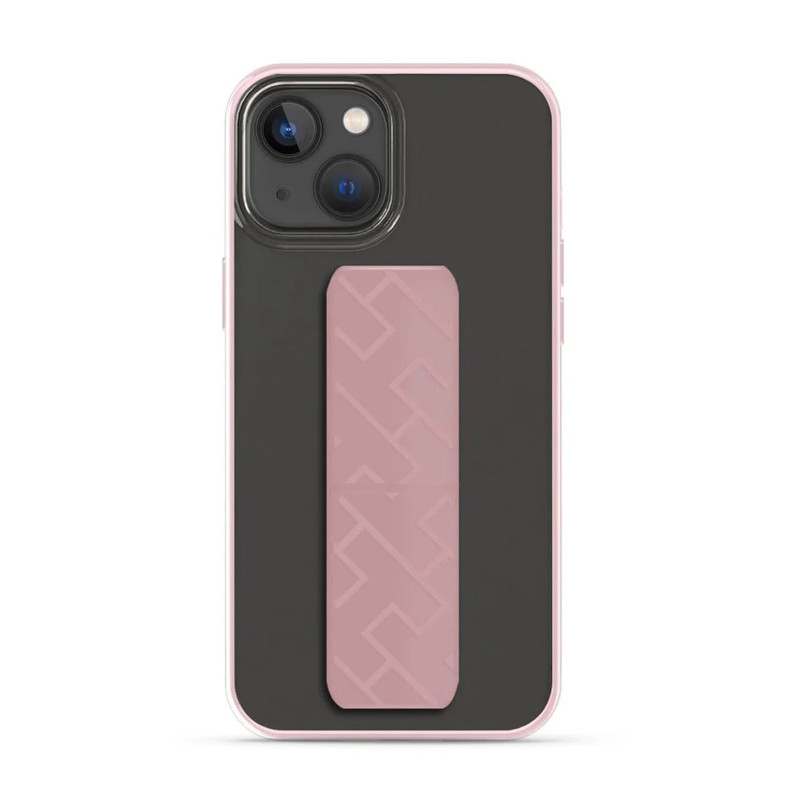 Hyphen Grip Holder Case for iPhone 14 - Pink - حامي هاتف